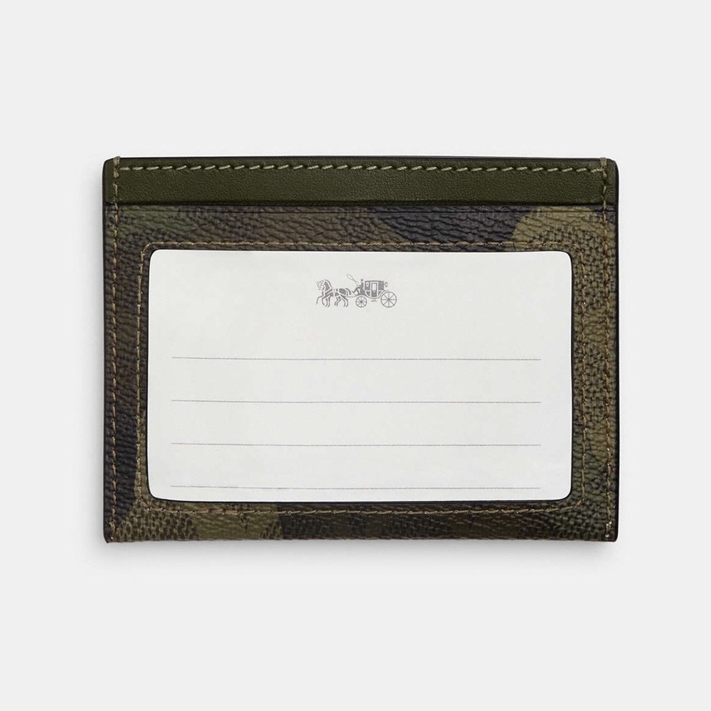 Coach Slim Id Card Case In Signature Camo Print NWT - Picture 2 of 7
